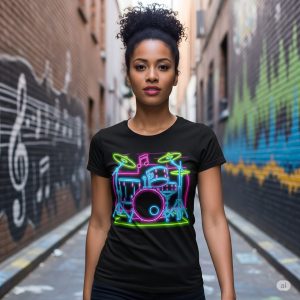 The Neon Drumset Tee